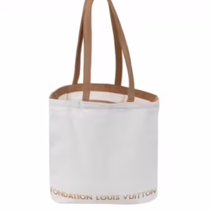 white canvas zipper bag - White （トートバッグ ホワイト 内ポケット付き）